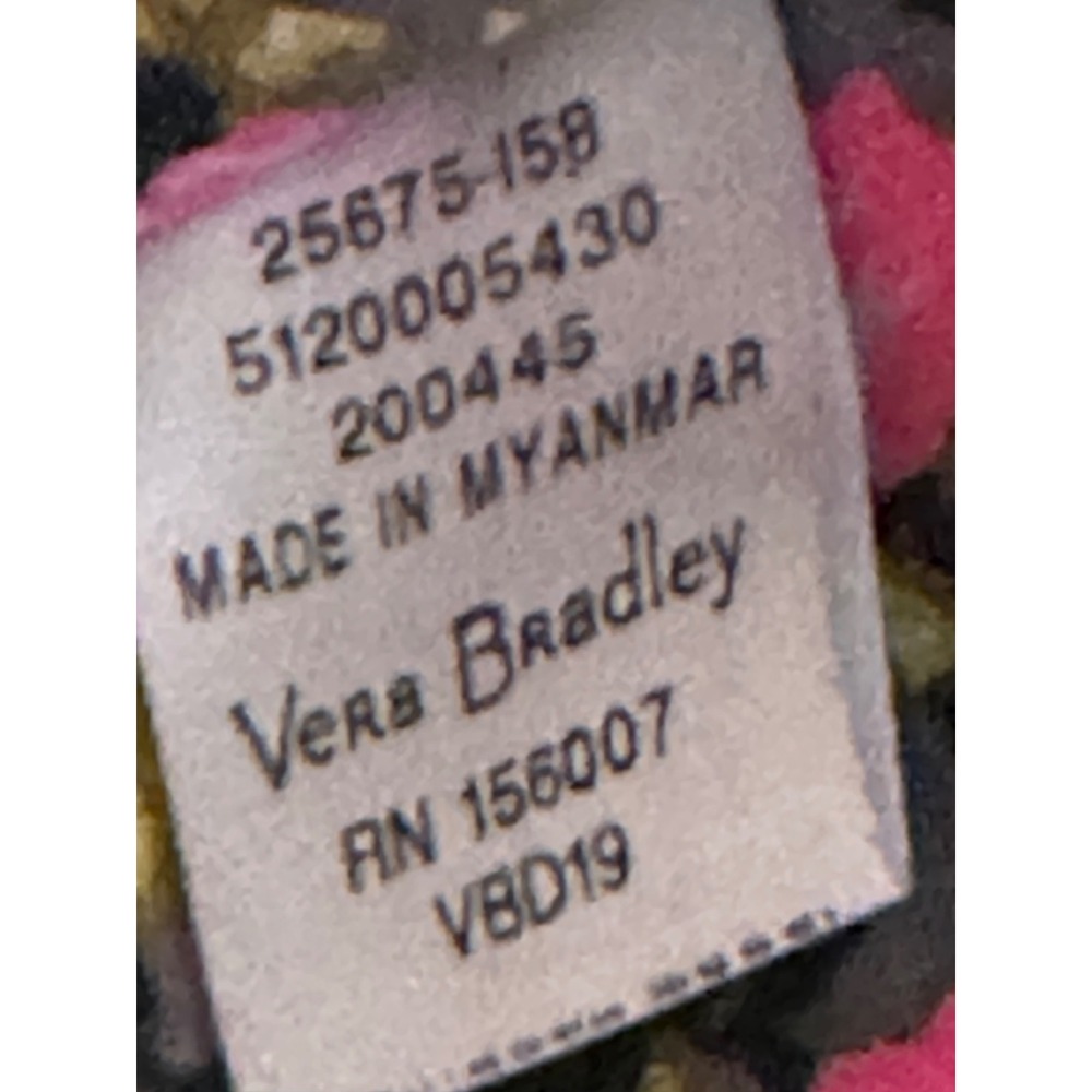 Vera Bradley Quilted Velour Mini Satchel Crossbody Bag Carbon Gray Casual Travel - Picture 9 of 9